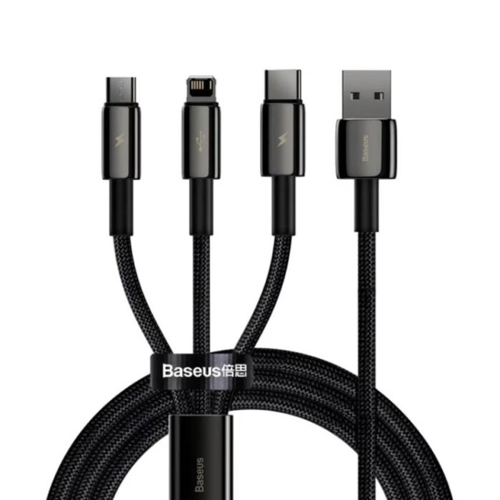 BASEUS TUNGSTEN 3 IN 1 CABLE